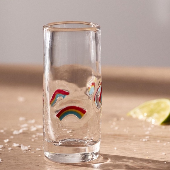 NWT Anthropologie Icon Glass Rainbow Shot Glass - Picture 1 of 1